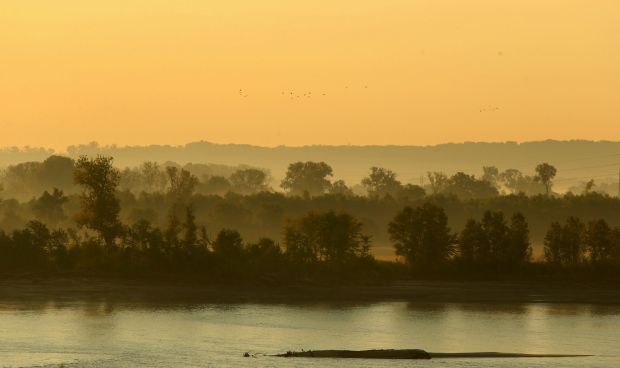 Morning on the Mississippi River